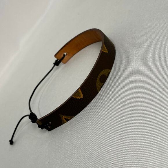 Louis Vuitton Monogram Canvas Slide Bracelet Vachetta leather - Picture 4 of 10